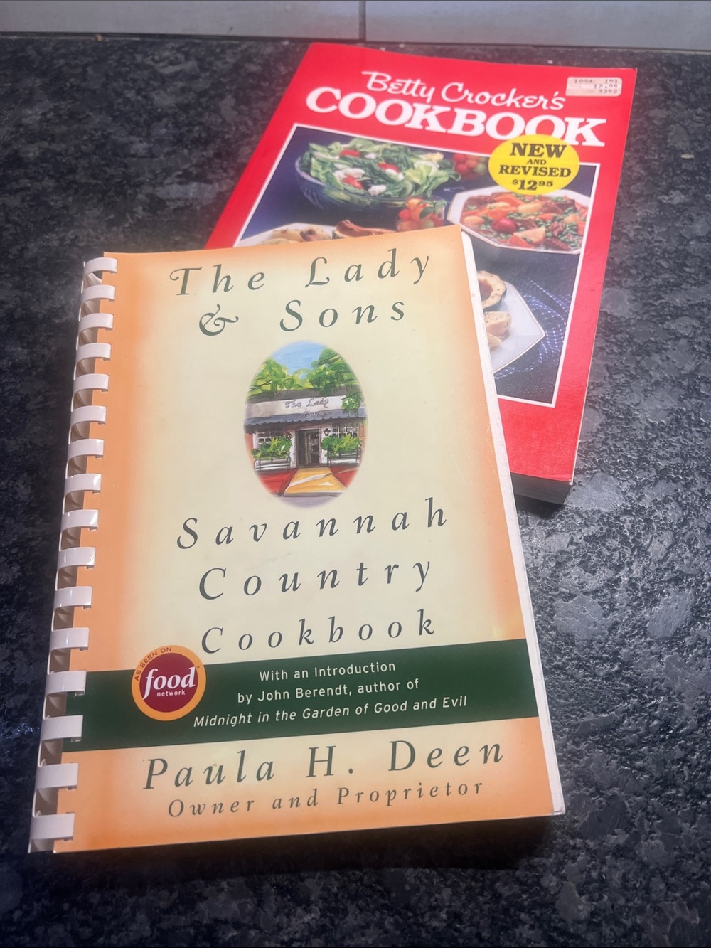 Paula H. Deen Savannah THE LADY AND SONS & Betty Crocker Soft Cover cookbook.